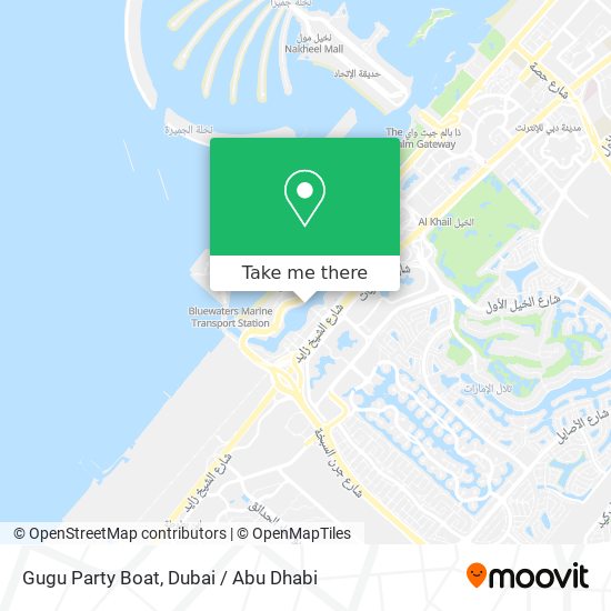 Gugu Party Boat map
