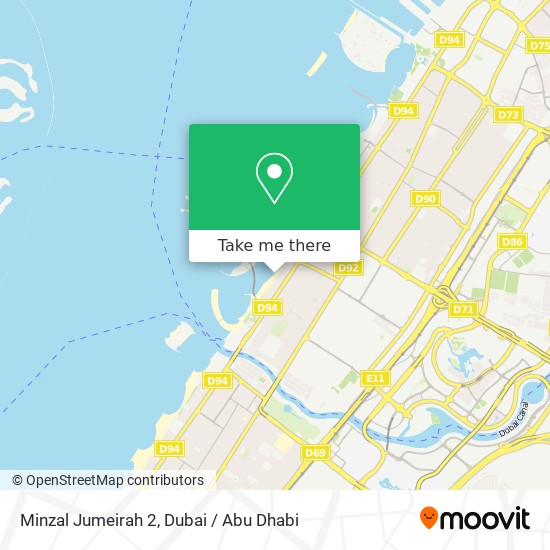 Minzal Jumeirah 2 map