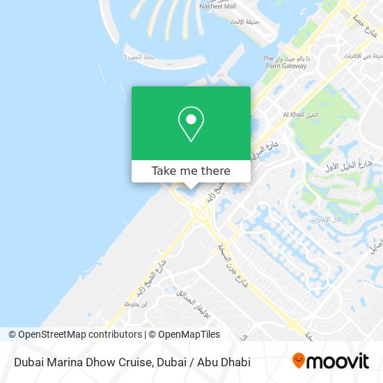 Dubai Marina Dhow Cruise map