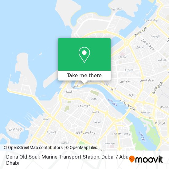 Deira Old Souk Marine Transport Station map