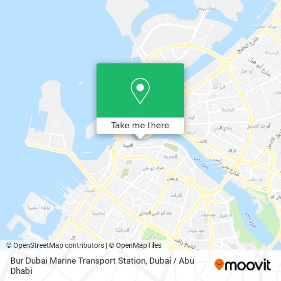 Bur Dubai Marine Transport Station map