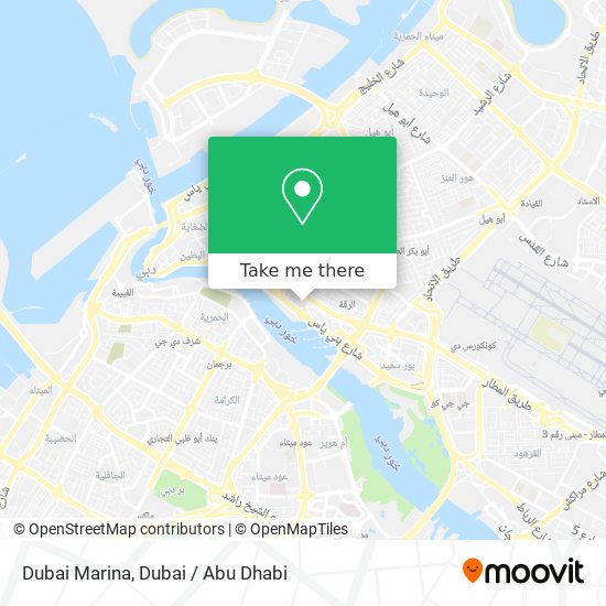 Dubai Marina map