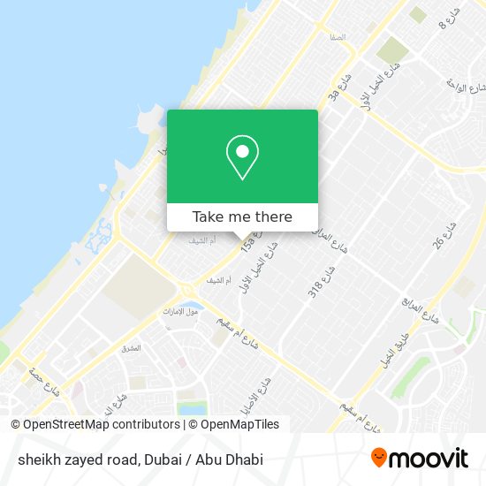 sheikh zayed road map