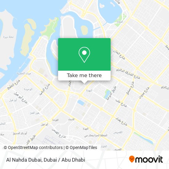 Al Nahda Dubai map