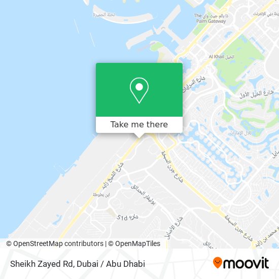 Sheikh Zayed Rd map