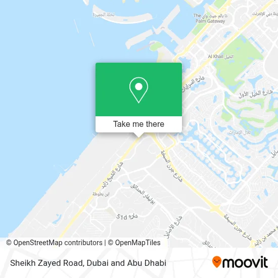 Sheikh Zayed Road map
