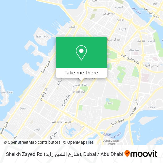 Sheikh Zayed Rd (شارع الشيخ زايد) map