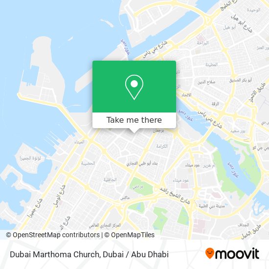 Dubai Marthoma Church map
