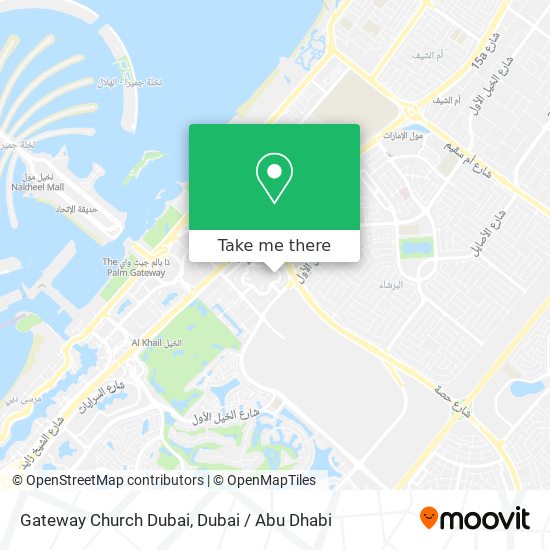 Gateway Church Dubai map