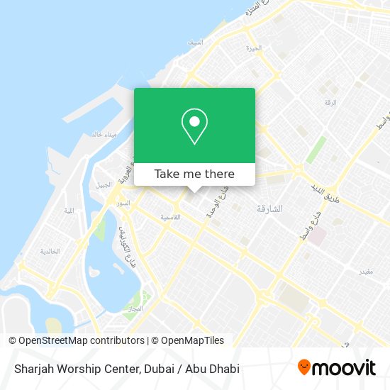 Sharjah Worship Center map