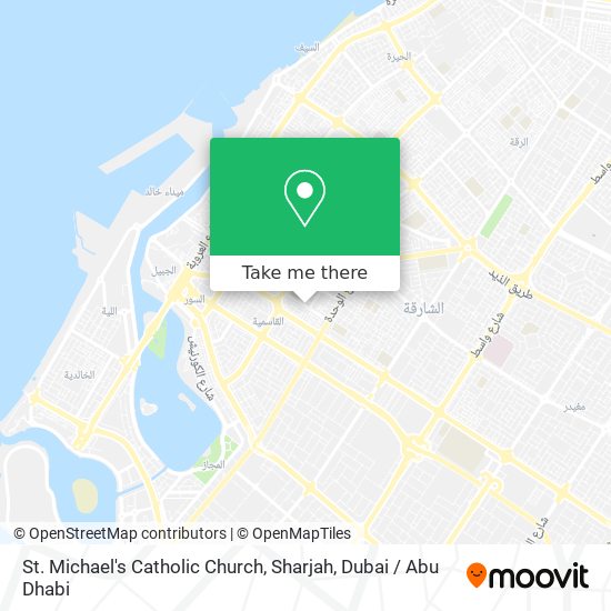 St. Michael's Catholic Church, Sharjah map