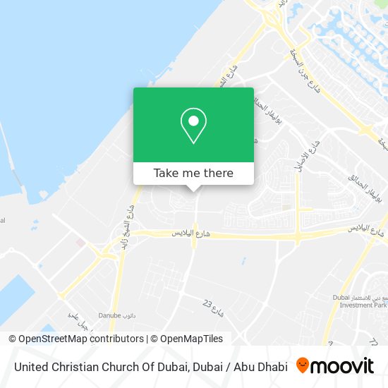 United Christian Church Of Dubai map