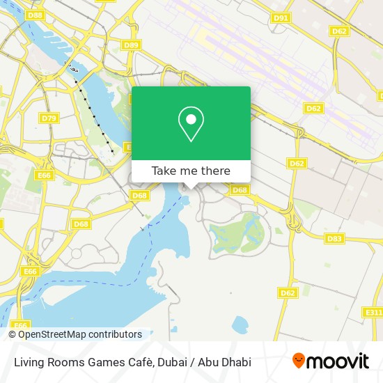 Living Rooms Games Cafè map
