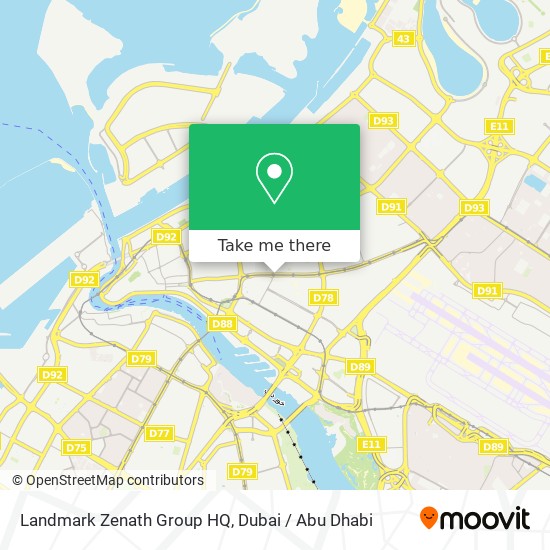 Landmark Zenath Group HQ map