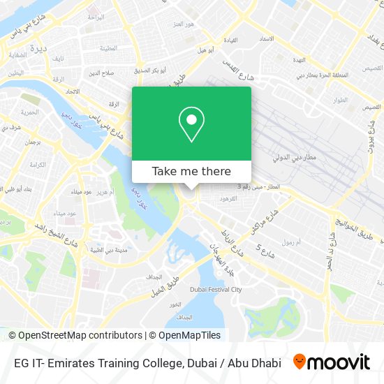 EG IT- Emirates Training College map