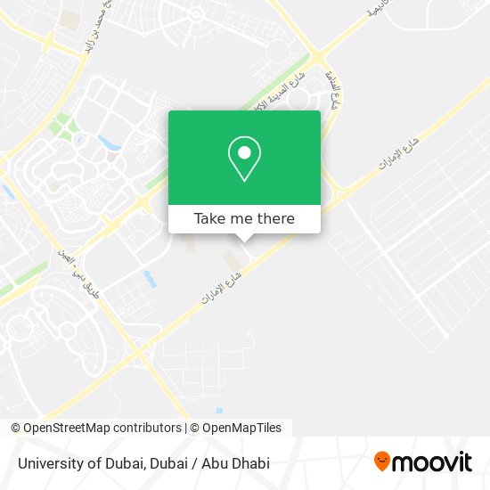 University of Dubai map