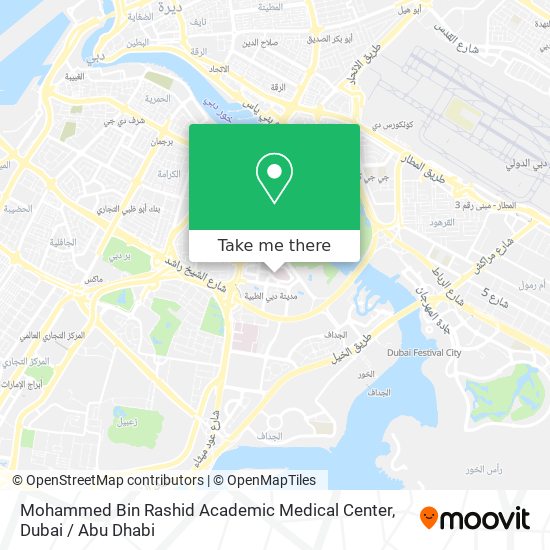 Mohammed Bin Rashid Academic Medical Center map