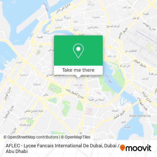 AFLEC - Lycee Fancais International De Dubai map