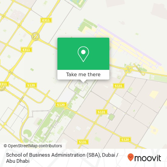 School of Business Administration (SBA) map