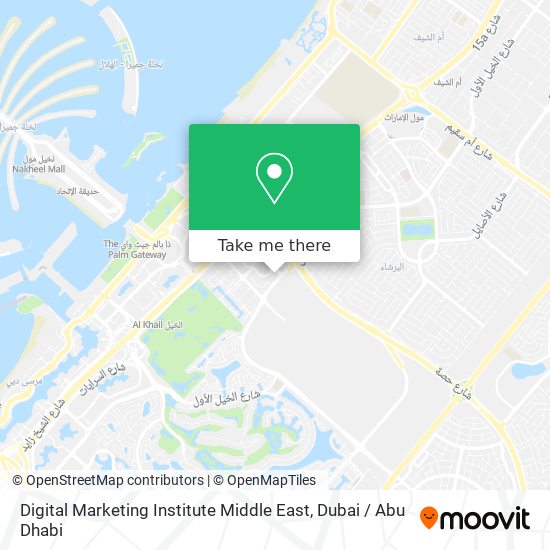 Digital Marketing Institute Middle East map