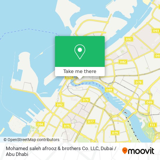 Mohamed saleh afrooz & brothers Co. LLC map