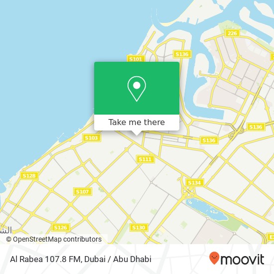 Al Rabea 107.8 FM map