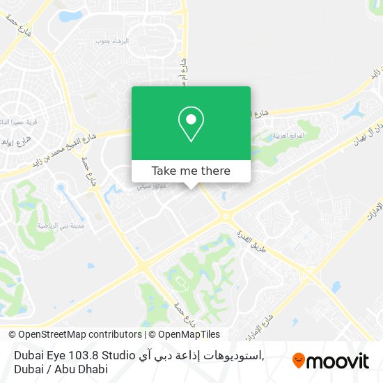 Dubai Eye 103.8 Studio استوديوهات إذاعة دبي آي map