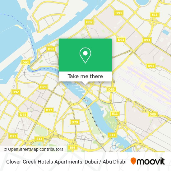 Clover-Creek Hotels Apartments map
