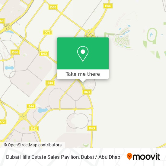 Dubai Hills Estate Sales Pavilion map
