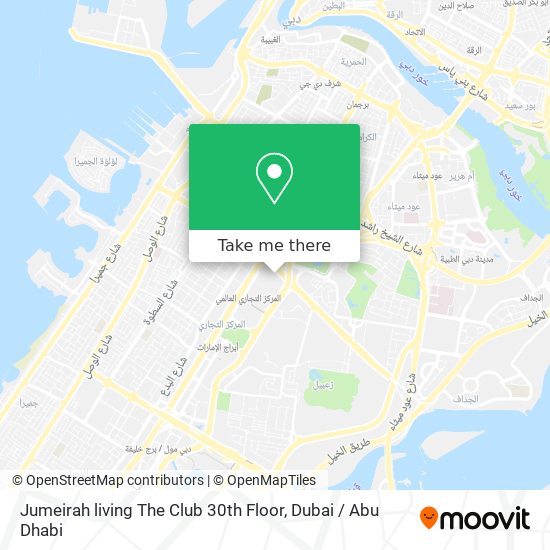 Jumeirah living The Club 30th Floor map