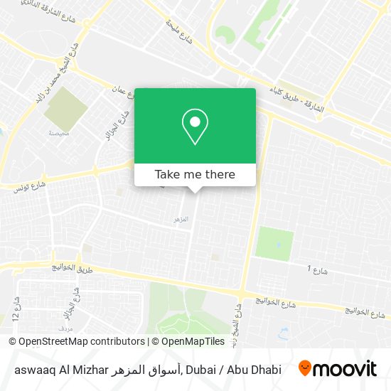 aswaaq Al Mizhar أسواق المزهر map