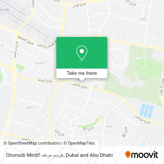 Ghoroob Mirdif غروب مردف map