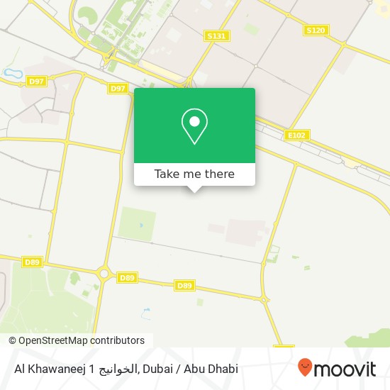 Al Khawaneej 1 Map How To Get To Al Khawaneej الخوانيج 1 In Dubai By Bus?