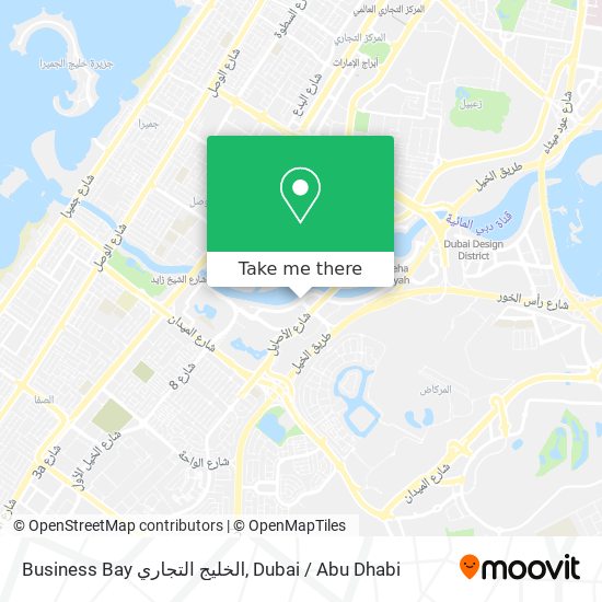 Business Bay الخليج التجاري map