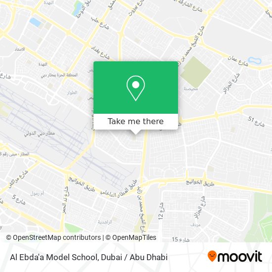 Al Ebda'a Model School map