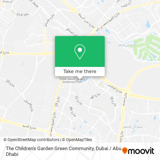 The Children's Garden Green Community map