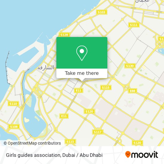 Girls guides association map