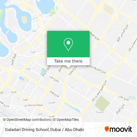 Galadari Driving School map