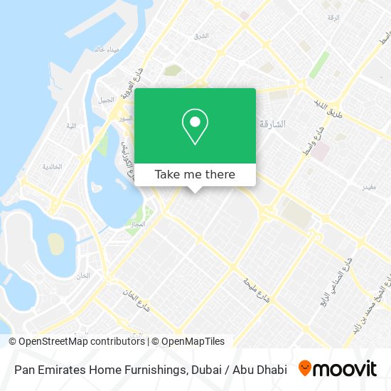 Pan Emirates Home Furnishings map
