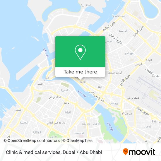 Clinic & medical services map