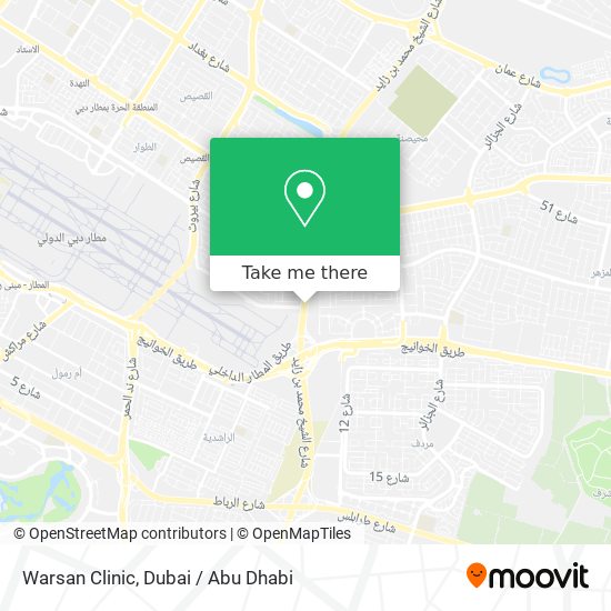 Warsan Clinic map