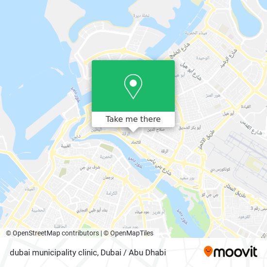 dubai municipality clinic map