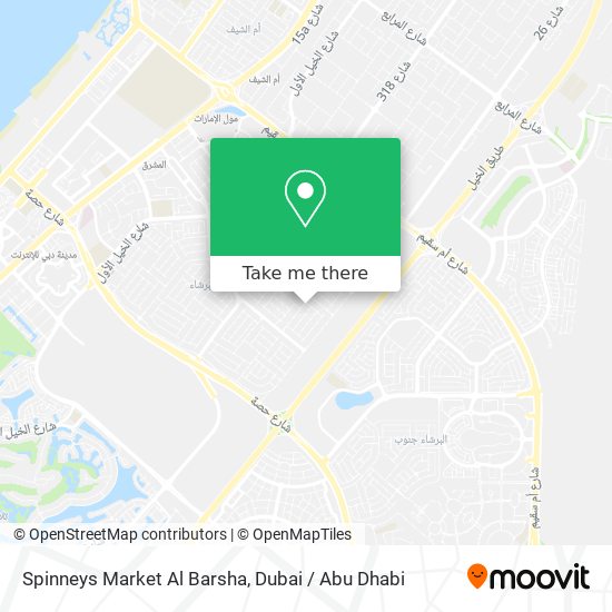 Spinneys Market Al Barsha map