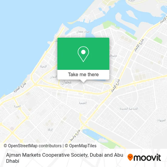 Ajman Markets Cooperative Society map