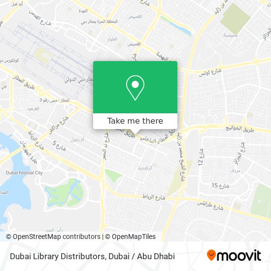 Dubai Library Distributors map