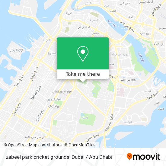 zabeel park cricket grounds map