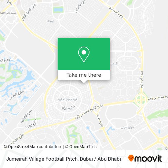 Jumeirah Village Football Pitch map