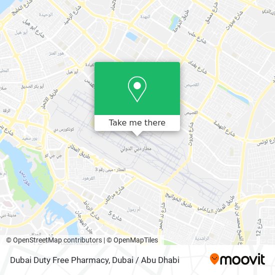 Dubai Duty Free Pharmacy map