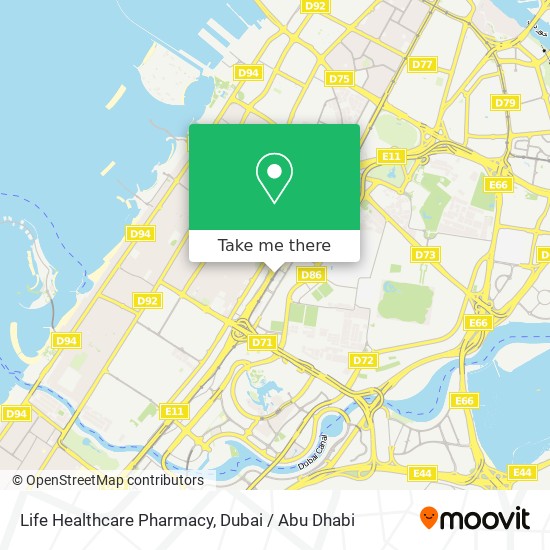 Life Healthcare Pharmacy map