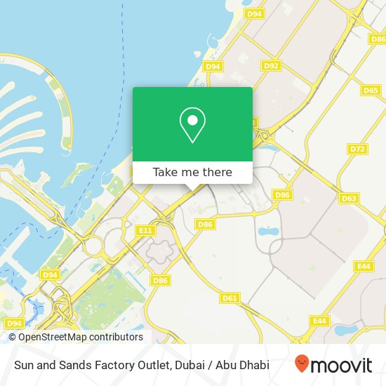 Sun and Sands Factory Outlet map